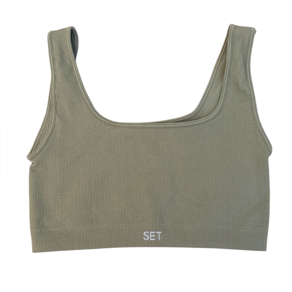SetActive Sports Bra Sz M, Khaki green, NWOT